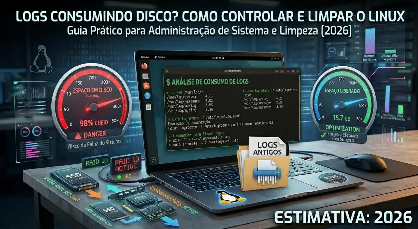 logs consumindo disco