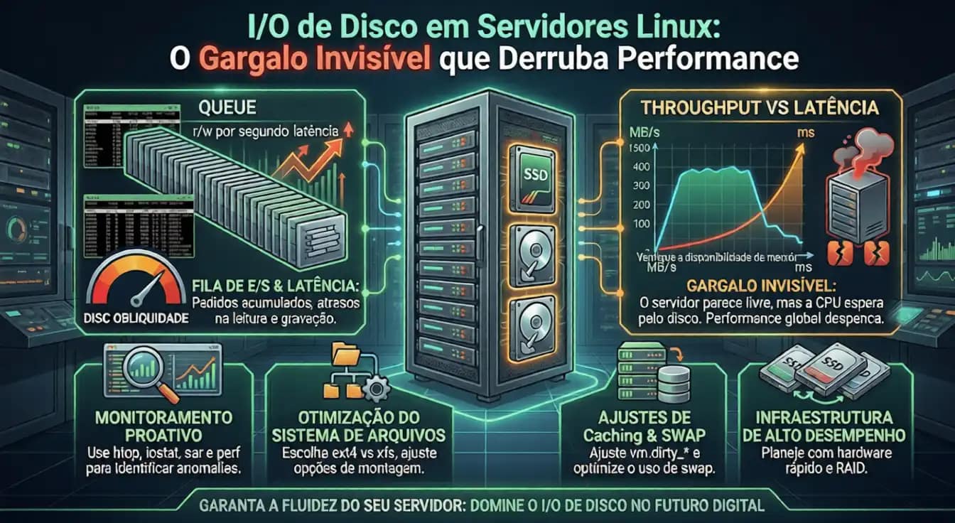 I/O de disco servidor Linux