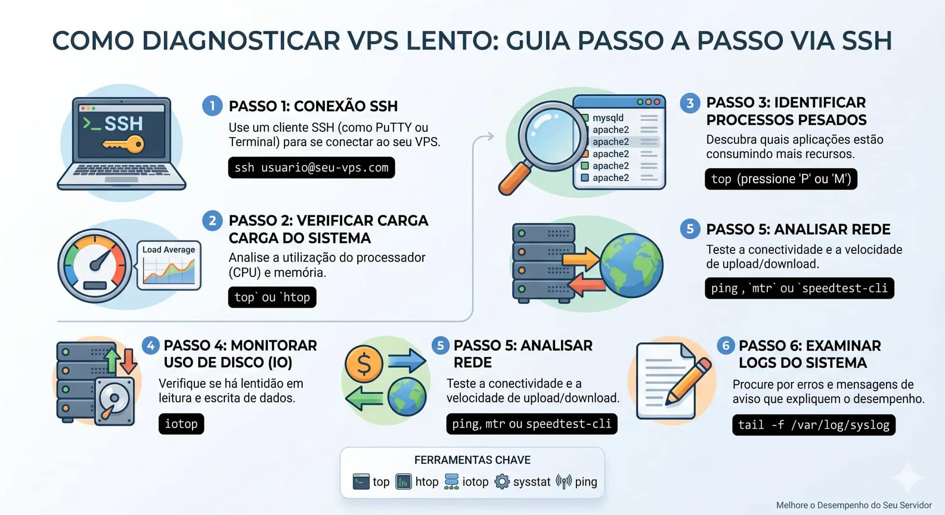 diagnosticar vps lento