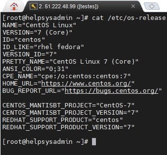 What version of CentOS